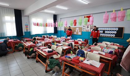 GEAK’tan ilkokul öğrencilerine deprem tatbikatı