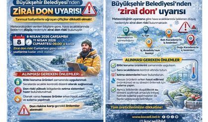 Üreticilere zirai don uyarısı