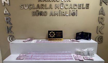 Narkotik Şube Müdürlüğü 316 adet sentetik ecza ve 146.740 TL para ele geçirdi
