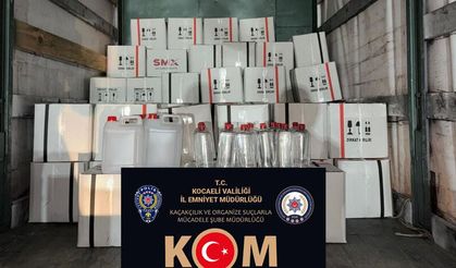Durdurulan araçta 2400 litre etil alkol ele geçirildi