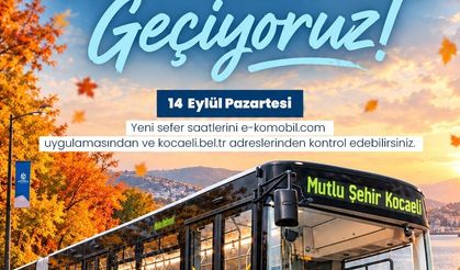 Toplu ulaşımda kış tarifesine geçiliyor