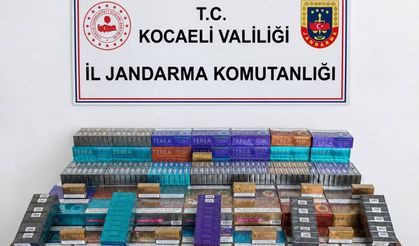 Kocaeli Jandarması 1.600 paket ısıtılmış elektronik sigara tütünü ele geçirdi