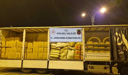 Kocaeli Jandarması 7 milyon TL değerinde kıyılmış tütün ele geçirdi