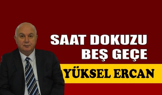 Saat dokuzu beş geçe