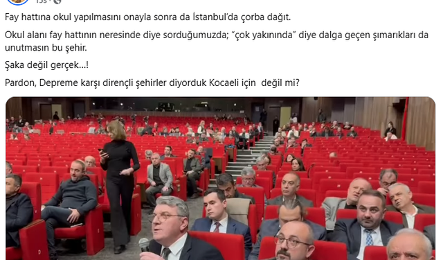 Fatma Başkan: Fay hattına okul, İstanbul’a çorba!