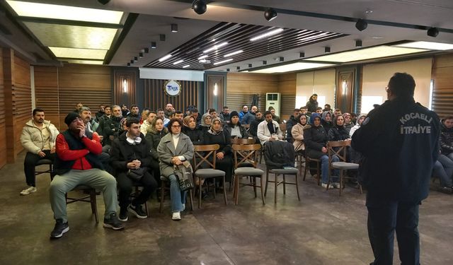 Tesis personellerine yangın eğitimi verildi