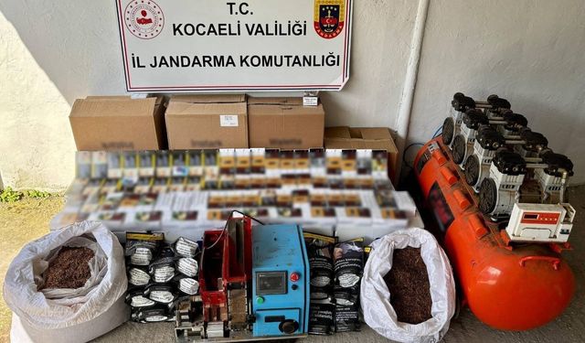 Piyasa değeri 800 bin TLolan kaçak ürünler ele geçirildi