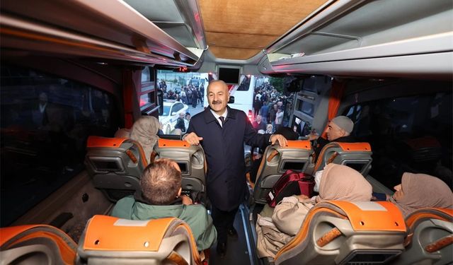 Başkan Büyükgöz hacı adaylarını uğurladı