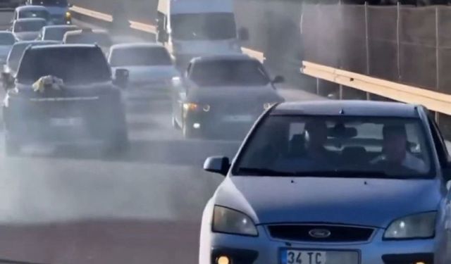 Gebze’de düğün konvoyunda drift yapan araca para ve trafikten men cezası