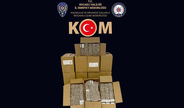 150 bin dal içi tütünle dolu makaron yakalandı