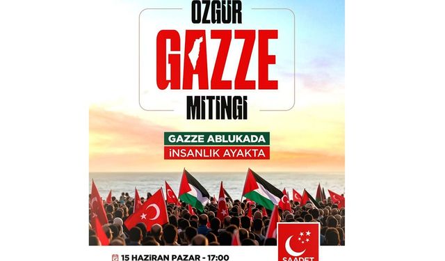 Erkan Vural’dan, Özgür Gazze mitingine davet
