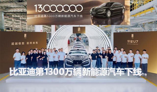 BYD, 13 milyonuncu yeni enerji aracını üretti
