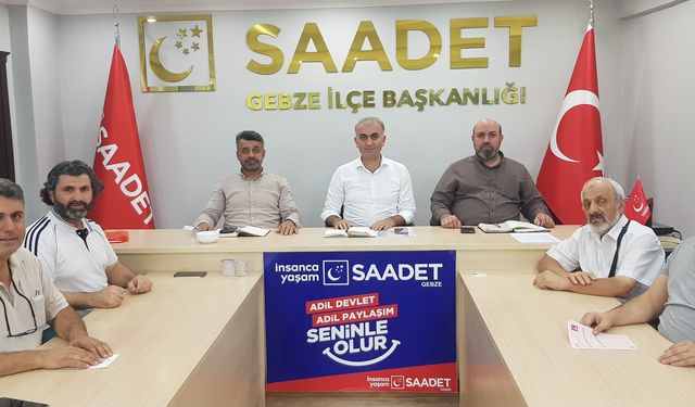 Saadet Partisi Gebze İlçe Teşkilatı’ndan deprem uyarısı