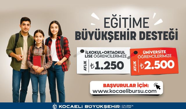 Kocaeli Büyükşehir Belediyesi’nden eğitime dev destek