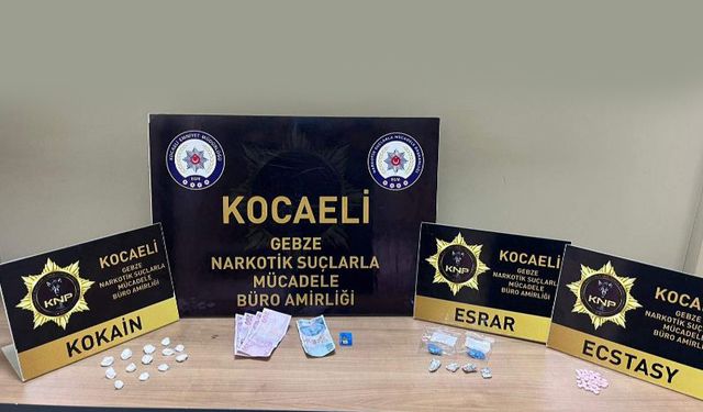 Gebze’de uyuşturucu ticareti yapan 3 kişi yakalandı