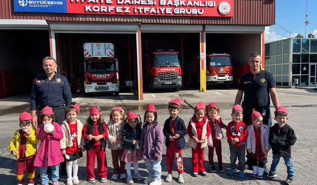 Öğrenciler itfaiyecilik mesleğini yakından tanıdı