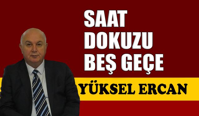 Saat dokuzu beş geçe