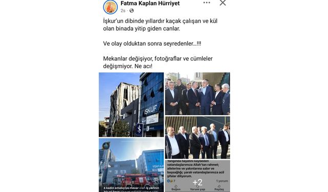Hürriyet: Olay olduktan sonra seyredenler değişmiyor, sadece mekanlar değişiyor. Ne acı!