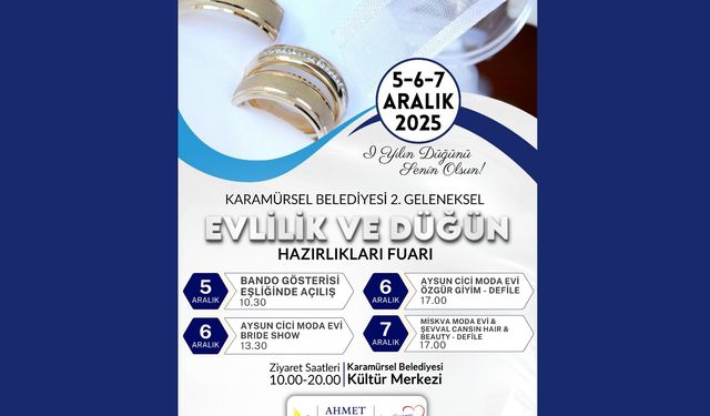 Karamürsel’de Evlilik ve Düğün Hazırlıkları Fuarı ikinci kez kapılarını açıyor