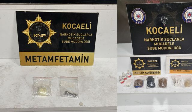 Kocaeli genelinde yapılan uyuşturucu operasyonlarında 6 kişi yakalandı