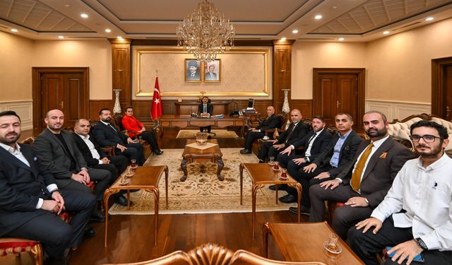 Asrın İş İnsanları Derneği’nden Vali Aktaş'a ziyaret