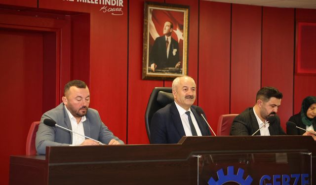 Gebze Belediyesi Aralık Ayı Meclisi’nde 20 gündem maddesi görüşüldü