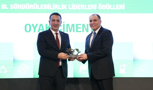 OYAK Çimento’ya ‘Sürdürülebilirlik Liderleri’ ödülü