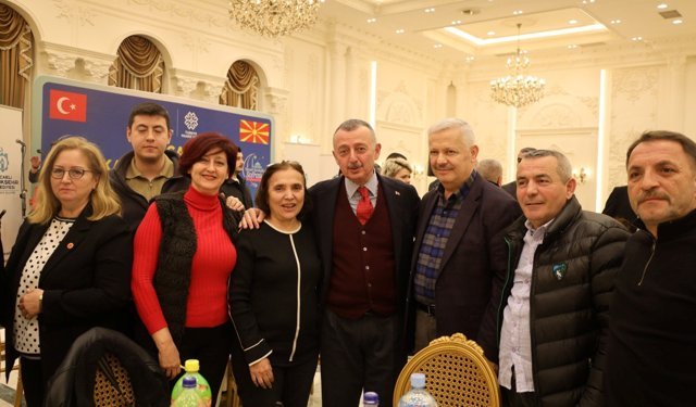 Başkan Büyükakın, iftarda Kuzey Makedonya’daydı