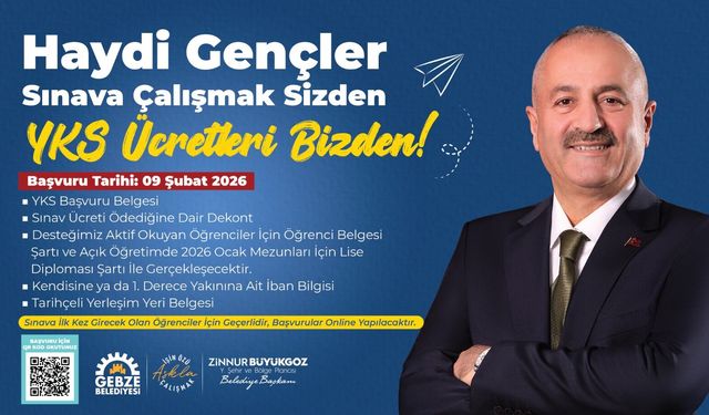 Gebze Belediyesi’nden YKS’ye girecek gençlere destek