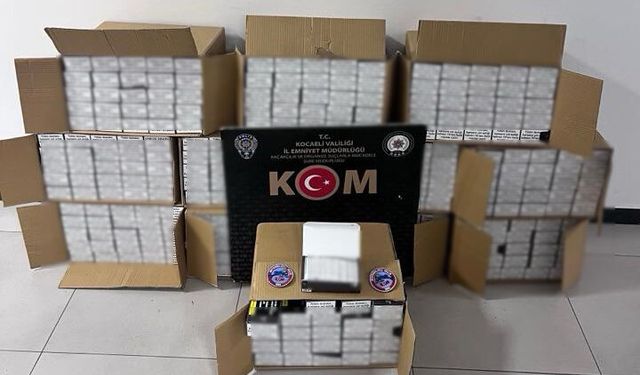 Yunus Timleri 600 kutu bandrolsüz makaron ele geçirdi