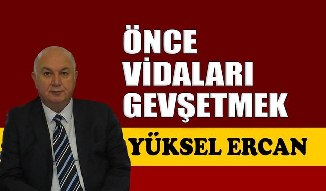 Önce vidaları gevşetmek