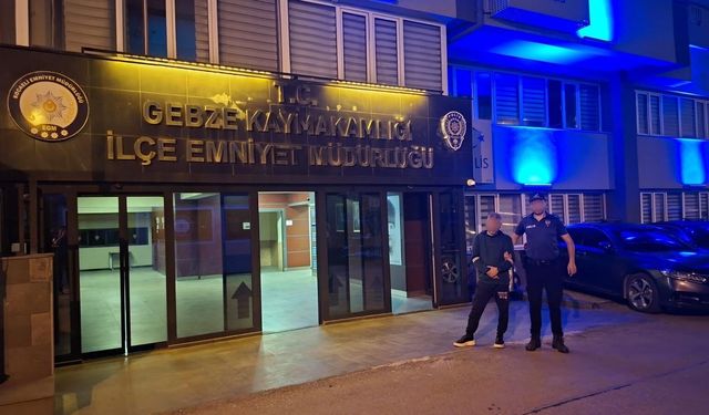 Dolandırıcılık suçundan 14 yıl cezası olan şahıs Gebze’de yakalandı