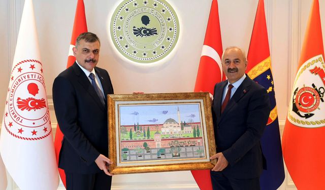 Başkan Büyükgöz’den İçişleri Bakanı Çiftçi’ye ziyaret