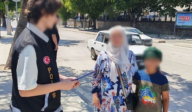 Dilencilik yaptırılan çocukların ailelerine para cezası verildi