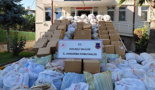 Gebze’de piyasa değeri 5 milyon TL olan kıyılmış tütün ele geçirildi