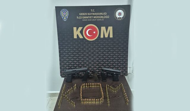 Gebze’de ruhsatsız silah bulunduran 1 kişi yakalandı