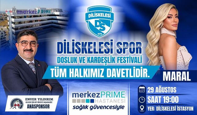 Dilovası’na büyük konser! Festivalin ağası Enver Yıldırım