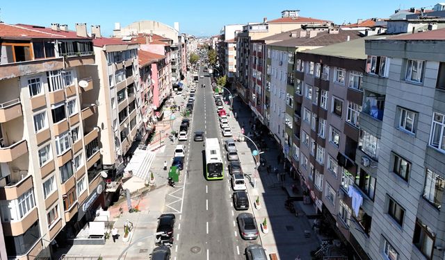 Şehit Numan Dede Caddesi yeni yüzüyle hizmette