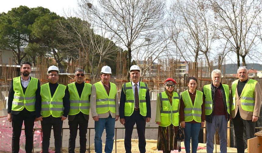 Mesleki atölye binasının inşaatı tüm hızıyla devam ediyor
