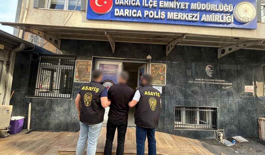 Antalya ve Konya’da suç işleyen şahıs Darıca’da yakalandı