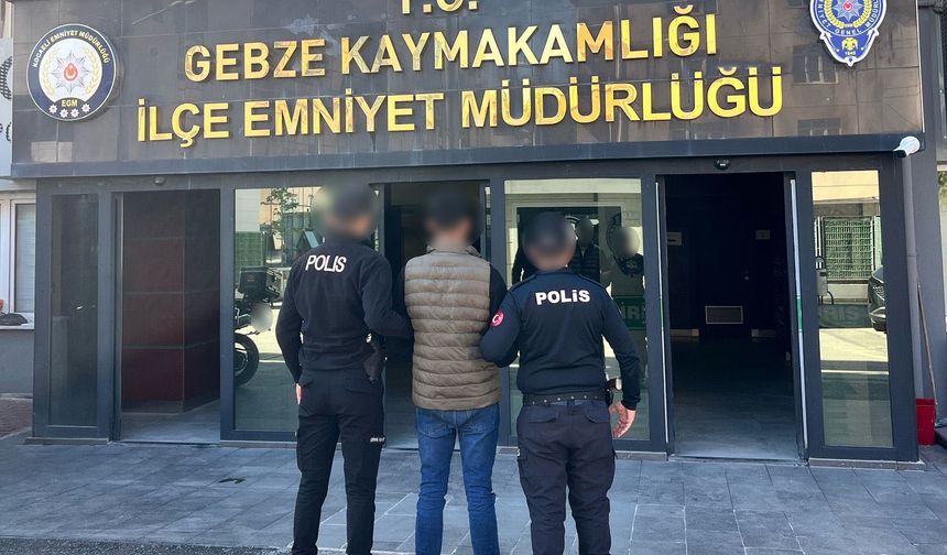 Hırsızlık suçundan aranan şahıs Gebze’de yakalandı