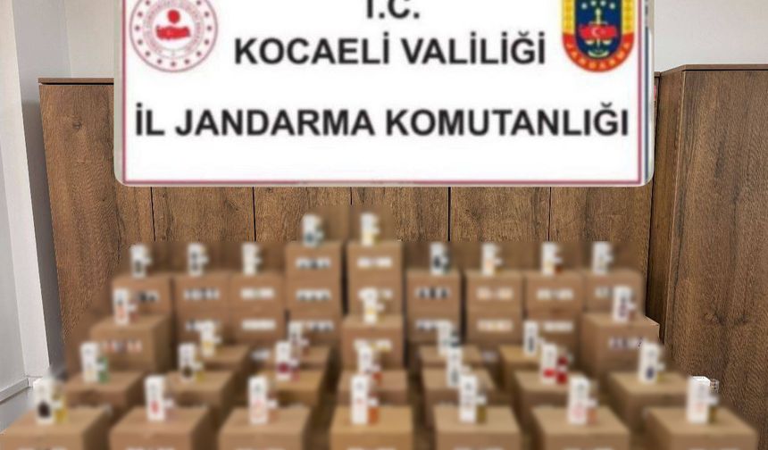 Jandarma’dan ünlü markalara ait sahte parfüm operasyonu