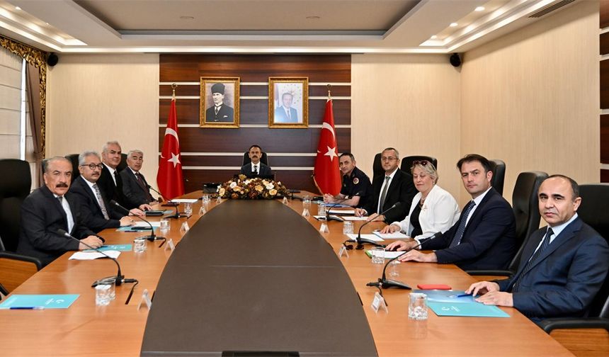 YKS Koordinasyon Toplantısı Vali Aktaş başkanlığında yapıldı