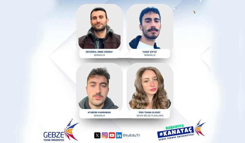 GTÜ öğrencilerine GençTasarım Yarışması’nda ödül