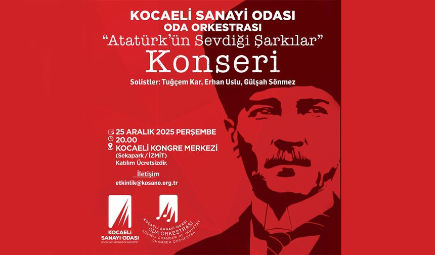 KSO ‘Atatürk’ün Sevdiği Şarkılar Konseri’ düzenliyor