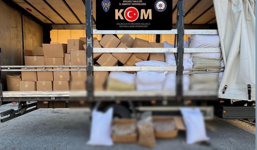 Kocaeli genelinde kaçakçılık operasyonu