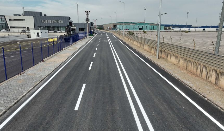 Railport’ta asfalt ve yol çizgileri tamamlandı
