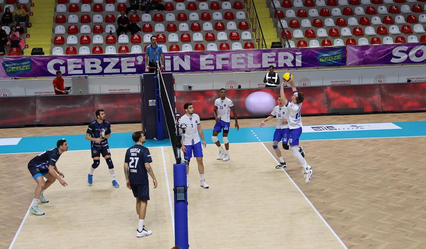 Gebze Belediyesi Spor Kulübü’nden Efeler Ligi'nde kritik galibiyet