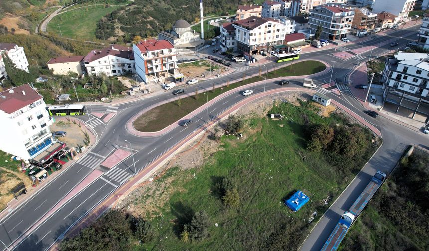 Gebze’de trafik dönel kavşaklarla rahatlıyor