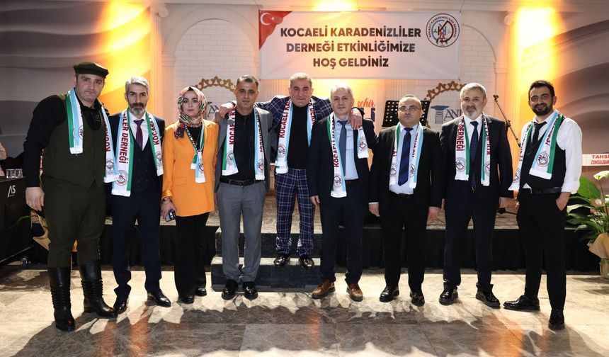 Kocaeli Karadenizliler Derneği 1. kuruluş yıl dönümünü coşkuyla kutladı